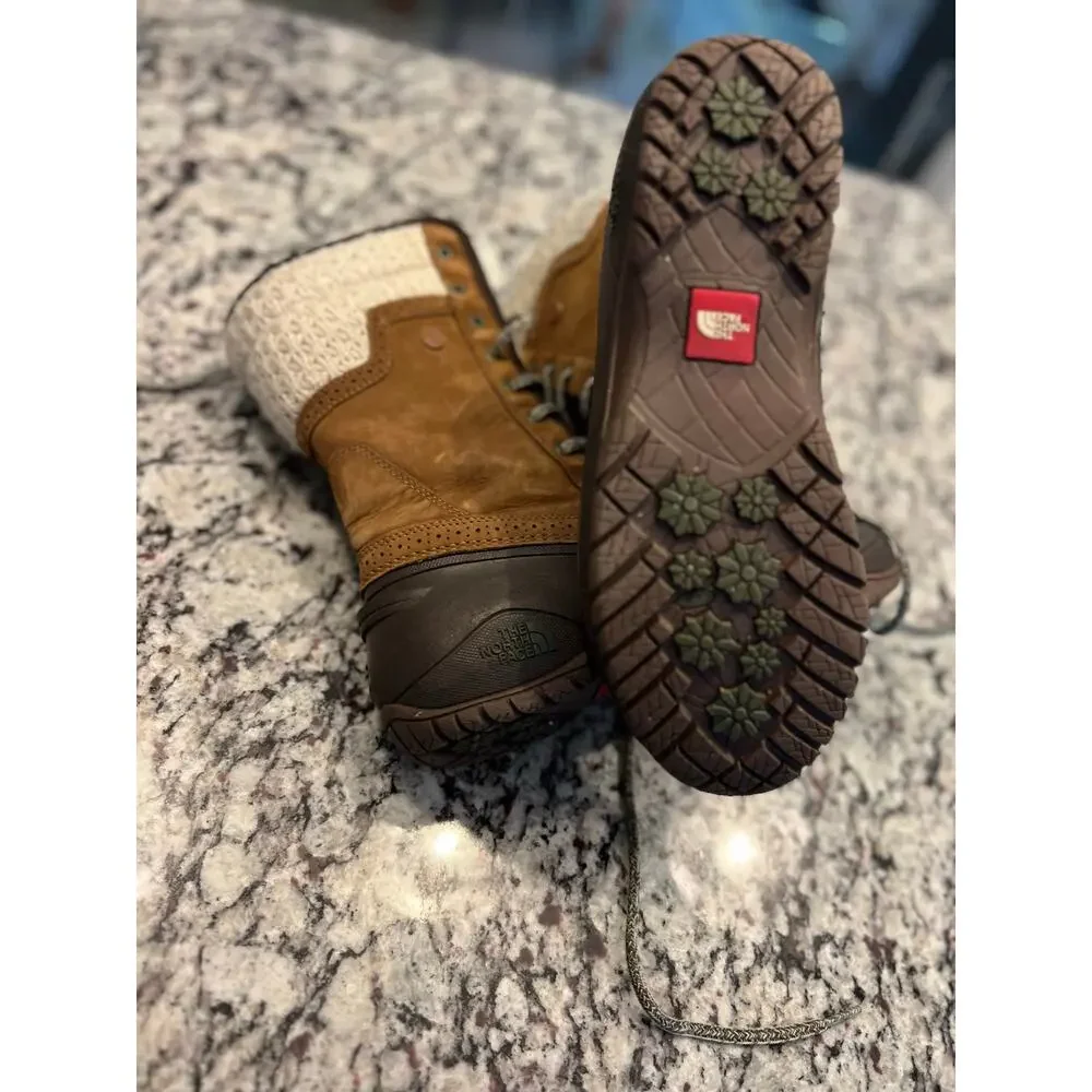 The North Face Shellista II Mid women brown winter snow boots size 9.5